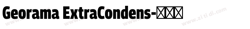 Georama ExtraCondens字体转换